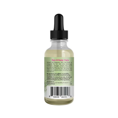 Mielle, Huile légère fortifiante pour le cuir chevelu et les cheveux, Romarin et menthe, 59 ml