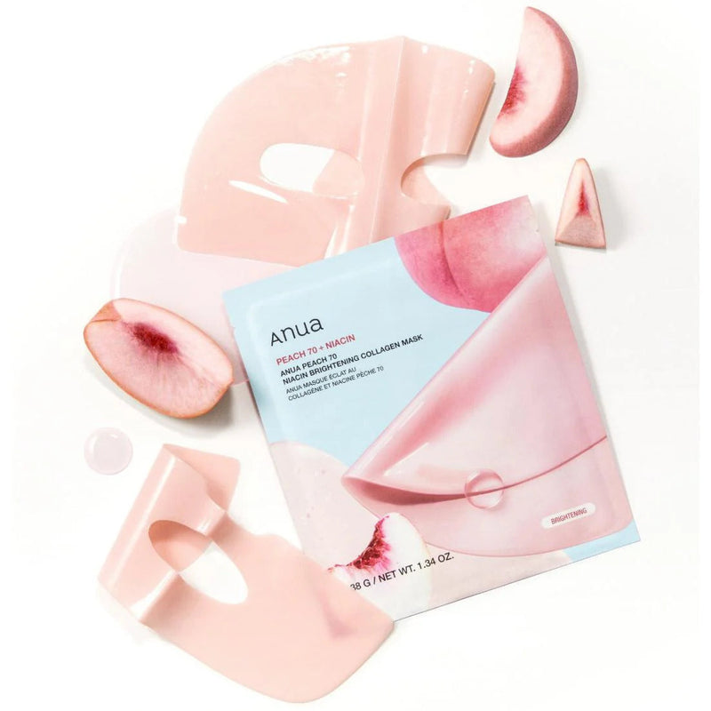 Anua, Masque Gel Collagen Peach 70 Niacin Brightening, 1pc