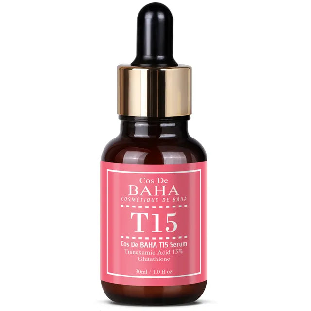 Cos De BAHA, Serum T15 Acide Tranexamique 15% & Glutathione, 30ml