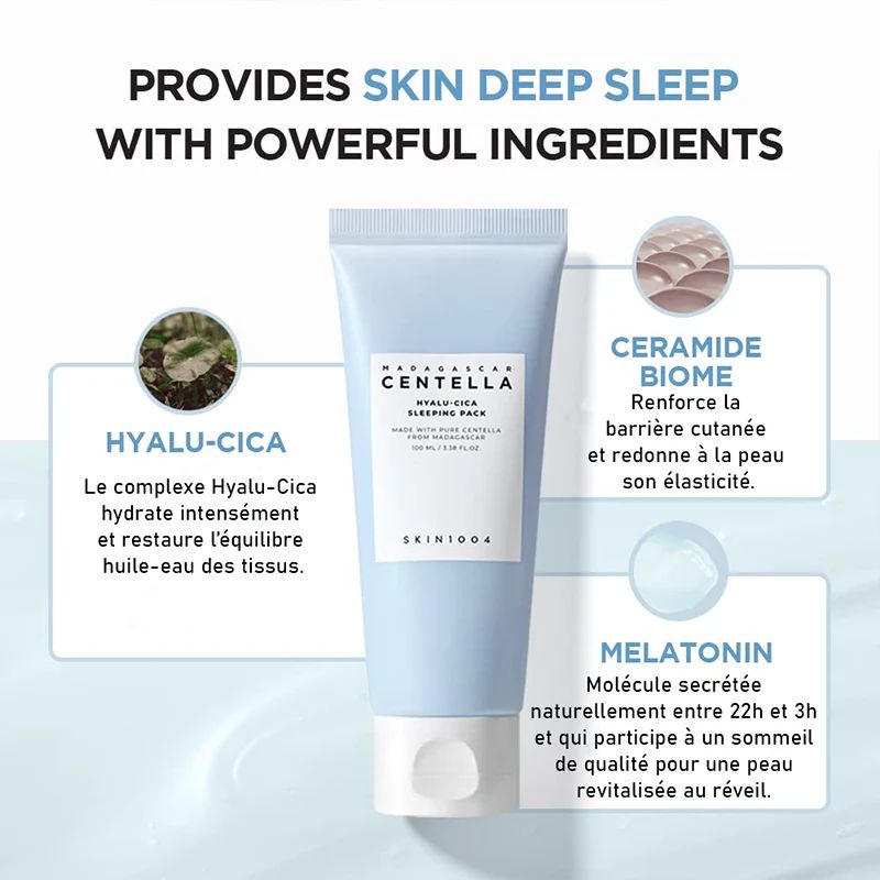 SKIN1004, Masque De Nuit Hyalu-Cica de Centella Asiatica de Madagascar, 100ml