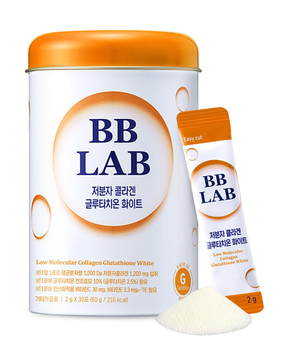 Nutrione, BB LAB Low Molecular Collagen Glutathione White, 30 sachets x 2g