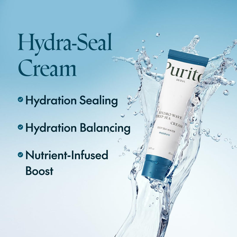 PURITO SEOUL, Creme Deep Sea Pure Water, 50ml (Free Oil)