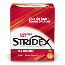 Stridex Daily Care Acne Pads with 2% Salicylic Acid, Maximum Strength 90pcs