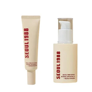 KSECRET, Kit Serum SEOUL 1988 : Retinal Liposome 2% Black Ginseng, 30ml + Creme Yeux SEOUL 1988 : Retinal Liposome 4% Fermented Bean, 30ml