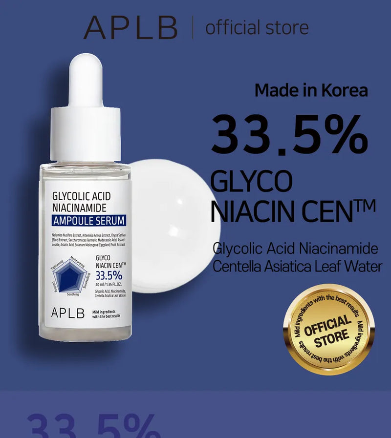 APLB, Ampoule Serum Acide Glycolique Niacinamide, 40ml