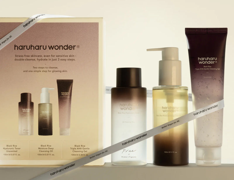 Haruharu WONDER, Set Clean And Glow, 3pcs