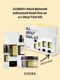 Cosrx, Kit  Advanced Snail Trial, 4 pièces