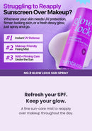numbuzin, No.9 NAD+ PDRN Glow Lock Sun Spray, 50ml