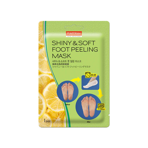 PUREDERM, Masque exfoliant pour les pieds Shiny & Soft, 1 pair