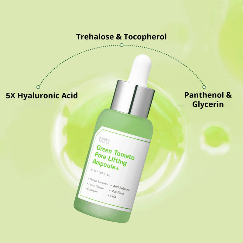 SUNGBOON EDITOR, Green Tomato Pore Lifting Ampoule+, 30ml