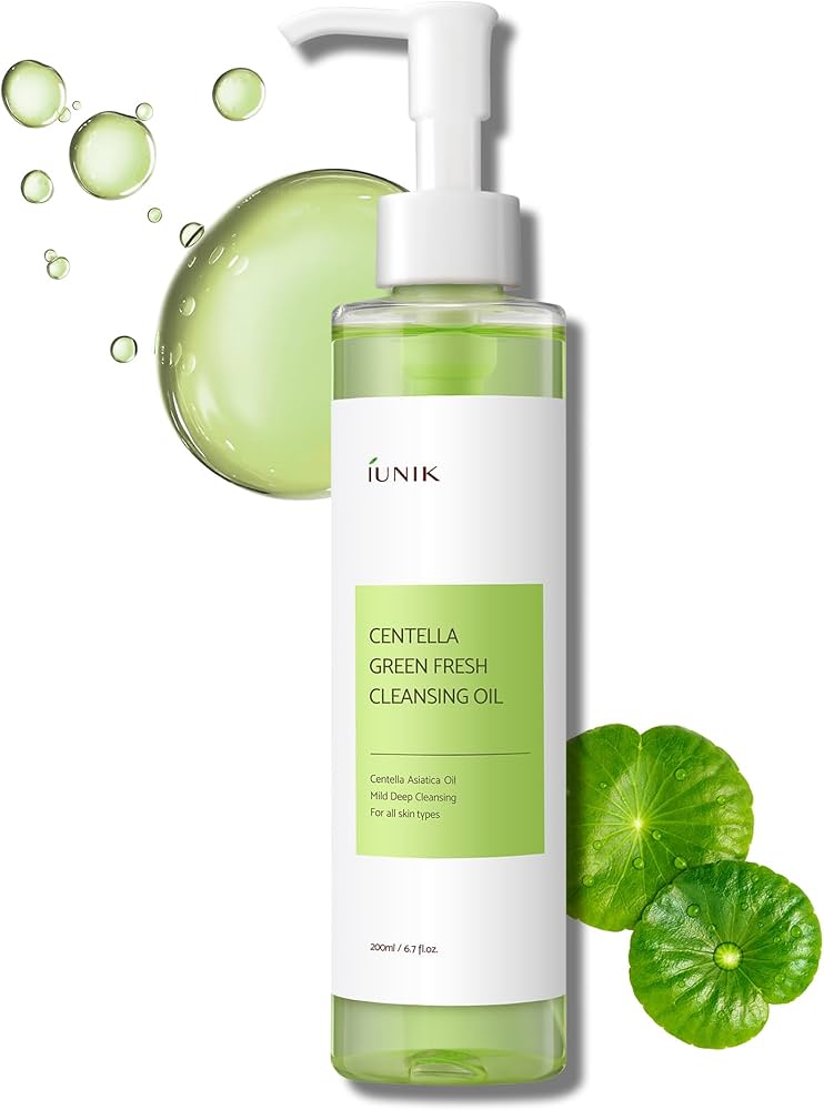 iUNIK, Huile Nettoyante Centella Green Fresh, 200 ml