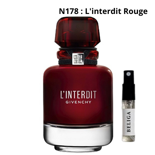 Givenchy, L'Interdit Rouge, Pour Femme, 3ml (N178) (Epicé Chaud/Boisé)