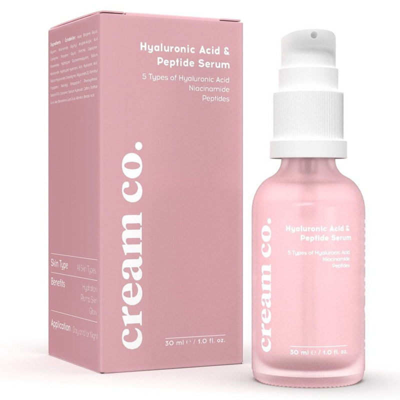 Cream Co, Sérum Acide Hyaluronique, Niacinamide, et Peptide, 30 ml