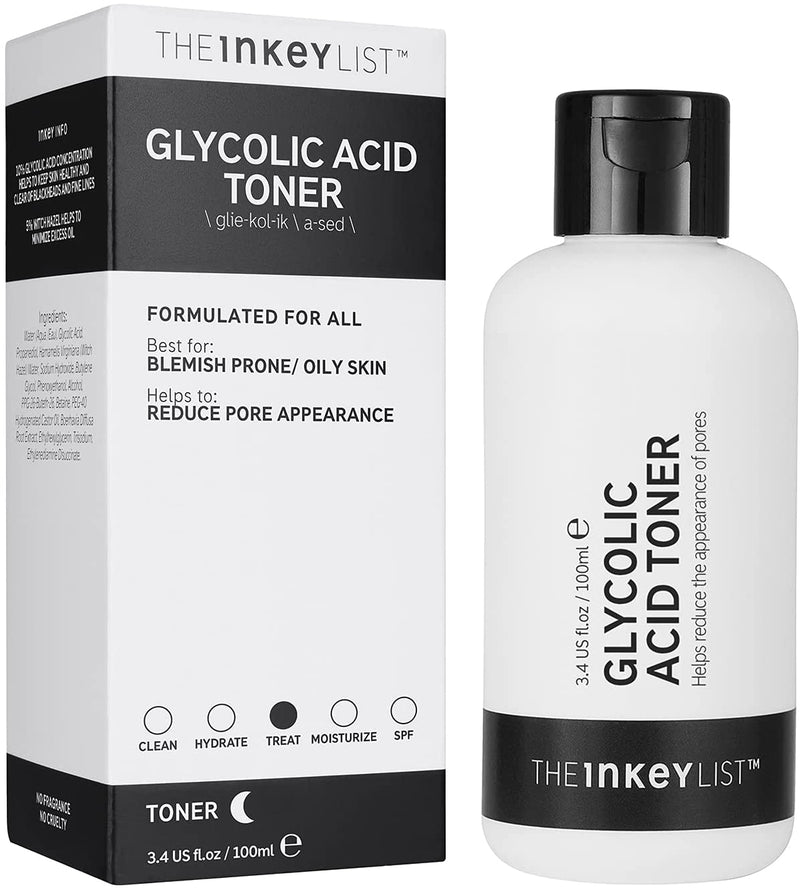 The Inkey List, Toner d'Acide Glycolique 10%, 100ml