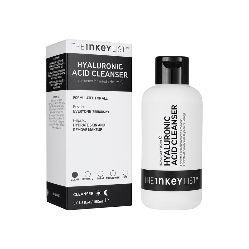 The Inkey List, Nettoyant à l'acide hyaluronique, 150 ml (Peau Sèche)